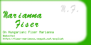 marianna fiser business card